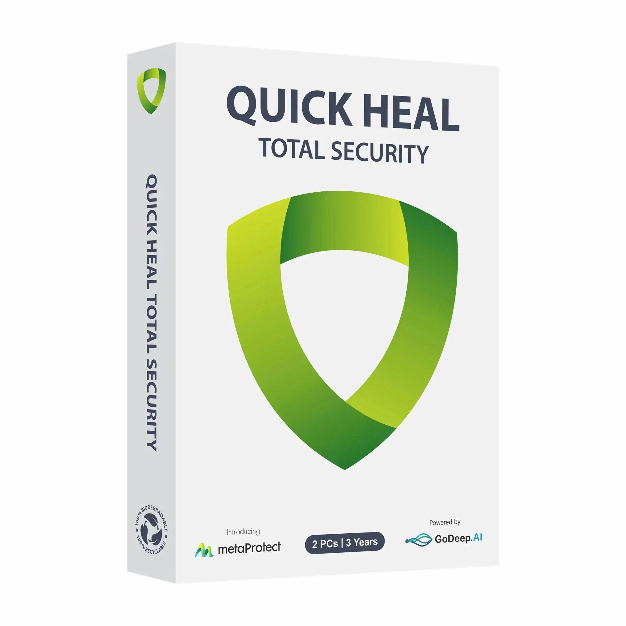 Quick Heal Total Security 2 PC 3 Years – Instant Delivery via Email & WhatsApp
