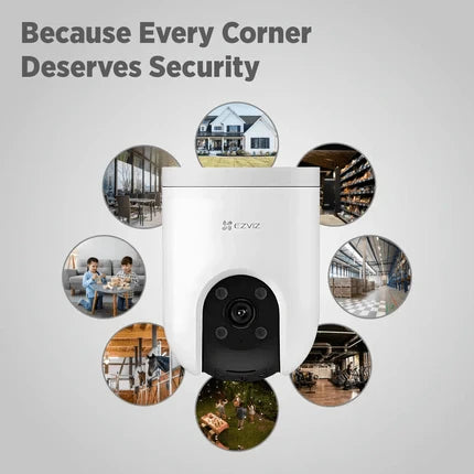 EZVIZ H8c 4G Pan & Tilt Outdoor Camera | 3MP, SIM Card Support