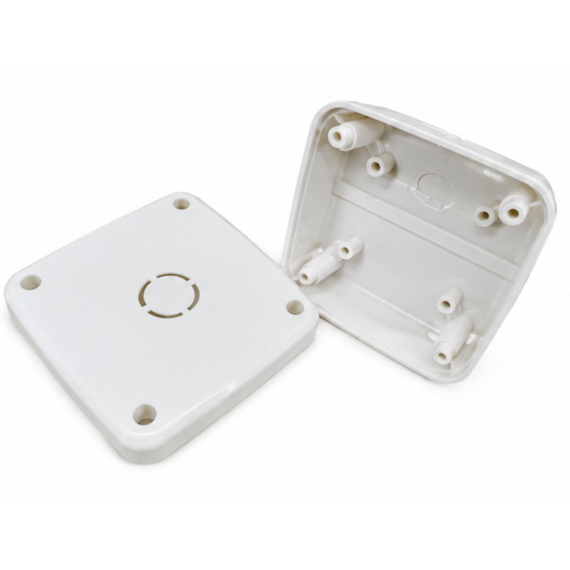 MANPRA 4x4 CCTV Junction Box | Weatherproof ABS Camera Mounting Box for Dome & Bullet Cameras
