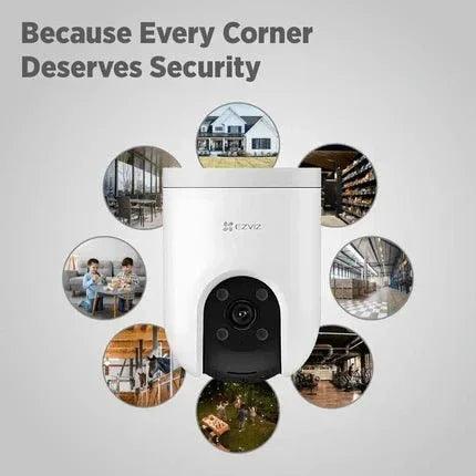 EZVIZ H8c 4G Pan & Tilt Outdoor Camera | 3MP, SIM Card Support