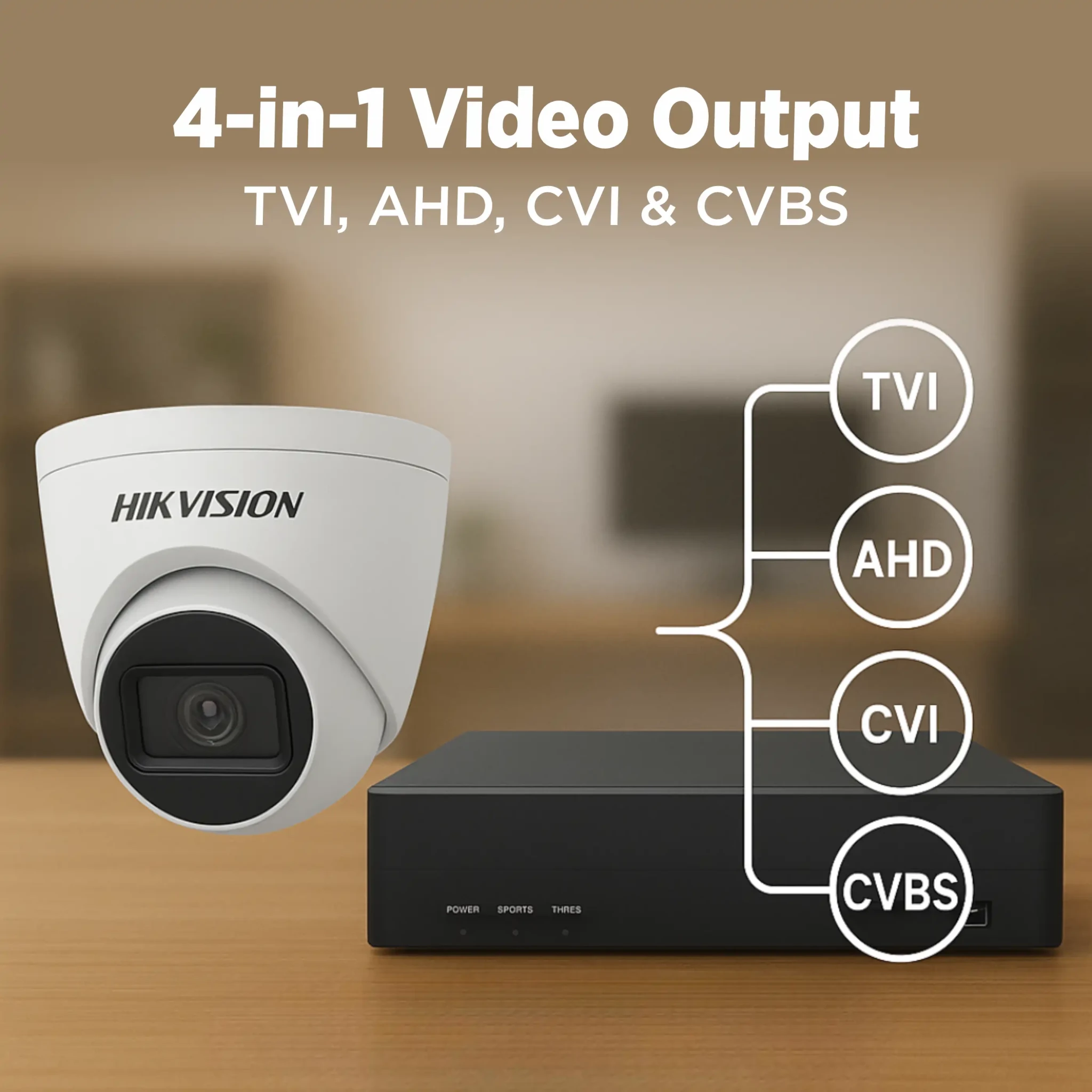 Hikvision DS-2CE76D0T-LPFS dome security camera with built-in mic and IR
