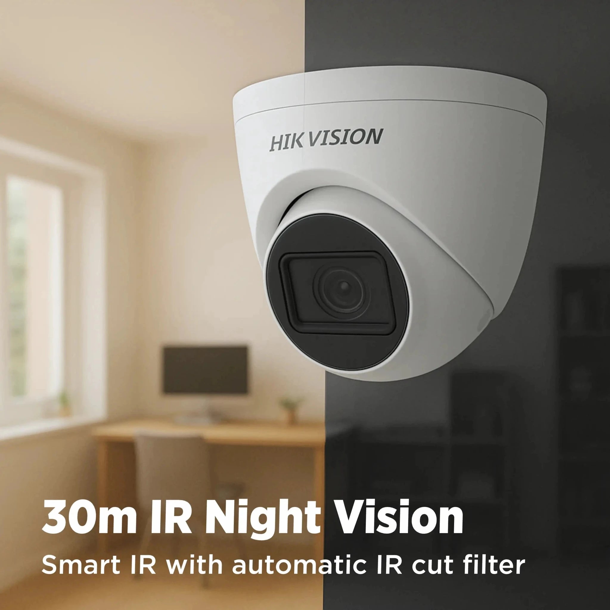 Hikvision DS-2CE76D0T-LPFS ColorVu CCTV camera for full-time color surveillance