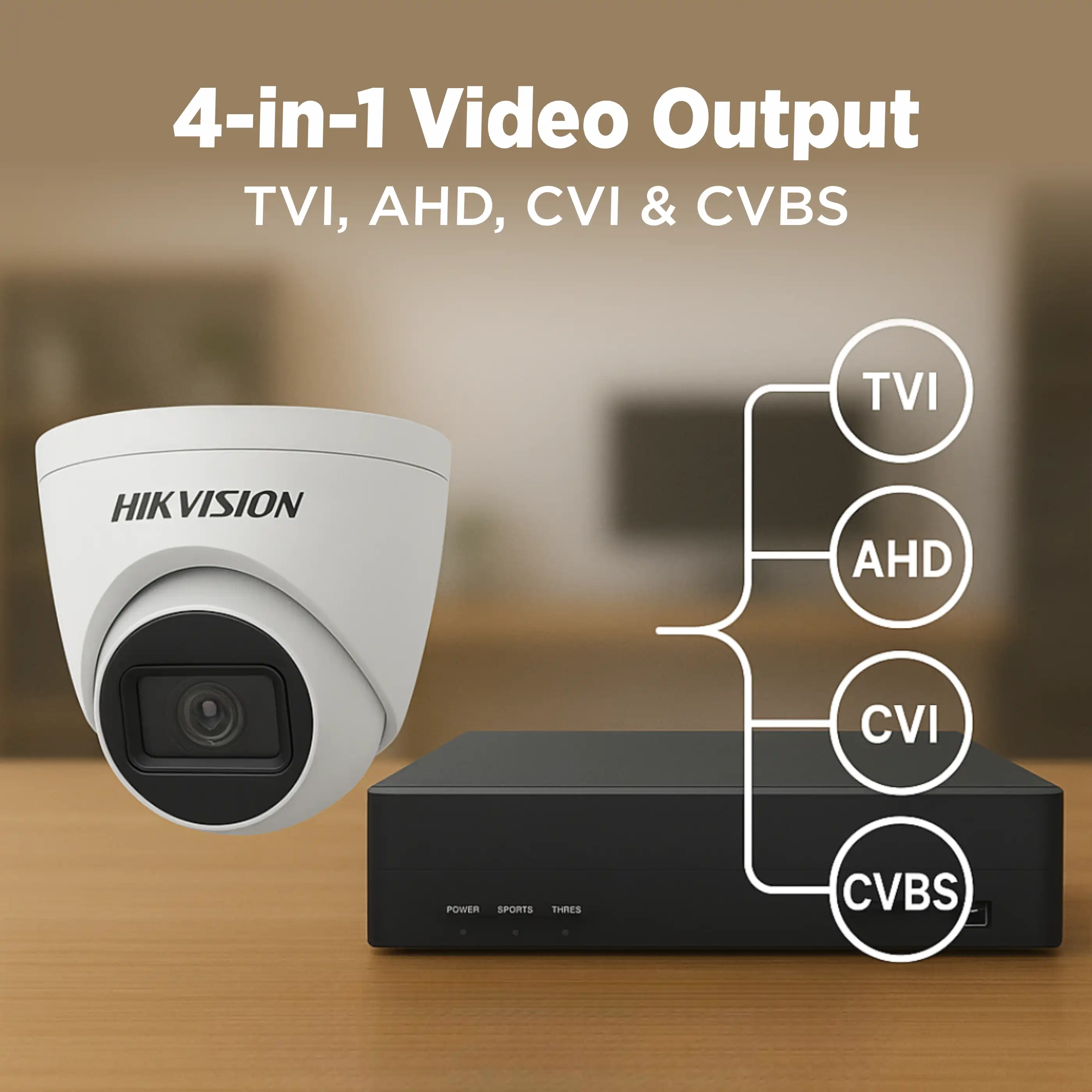 Hikvision DS-2CE76D0T-LPFS dome security camera with built-in mic and IR