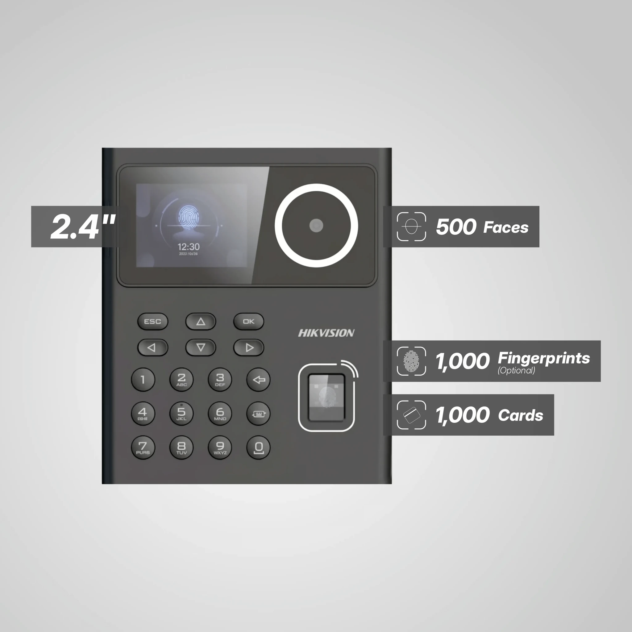Hikvision Value Series DS-K1T320MFWX Face Recognition Terminal | Wi-Fi | Access Control | Time Attendance (Cash on Delivery)
