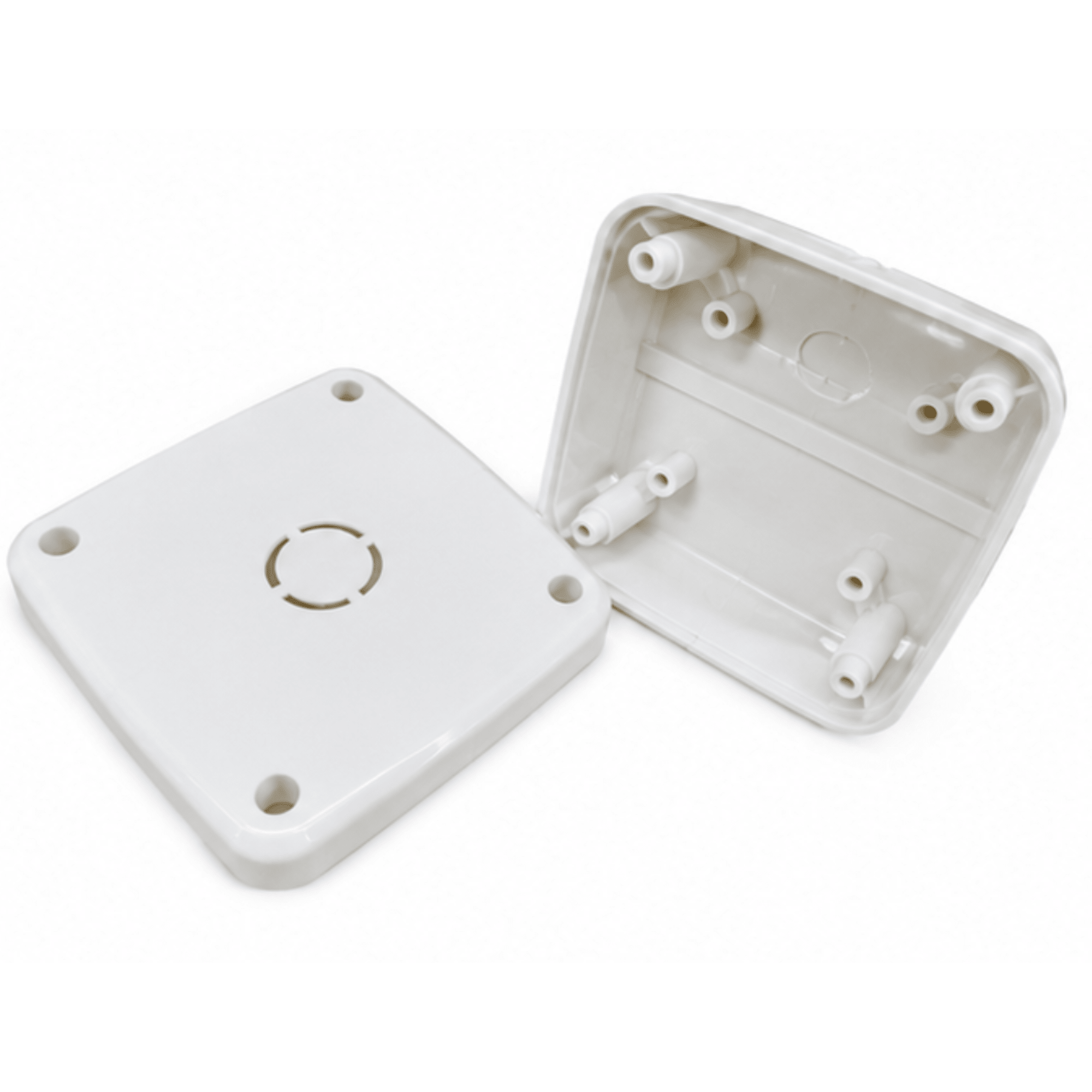 MANPRA 4x4 CCTV Junction Box | Weatherproof ABS Camera Mounting Box for Dome & Bullet Cameras