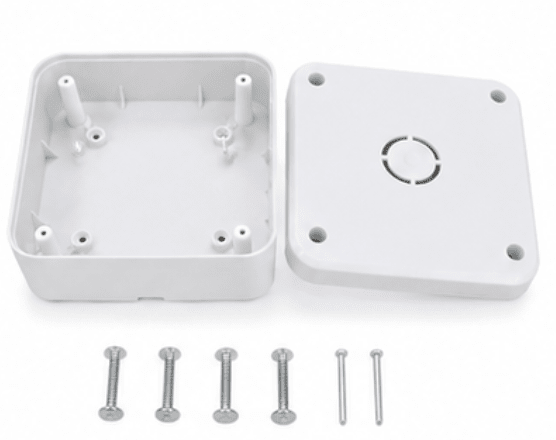 MANPRA 5x5 CCTV Junction Box | Weatherproof ABS Camera Mounting Box for Dome, Bullet & IP Cameras